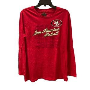 NWT San Francisco 49ers Long Sleeve Shirt NFL XL Red